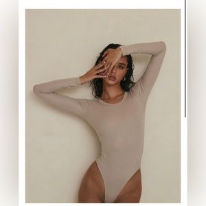 CLYQUE TIANA Tan Bodysuit